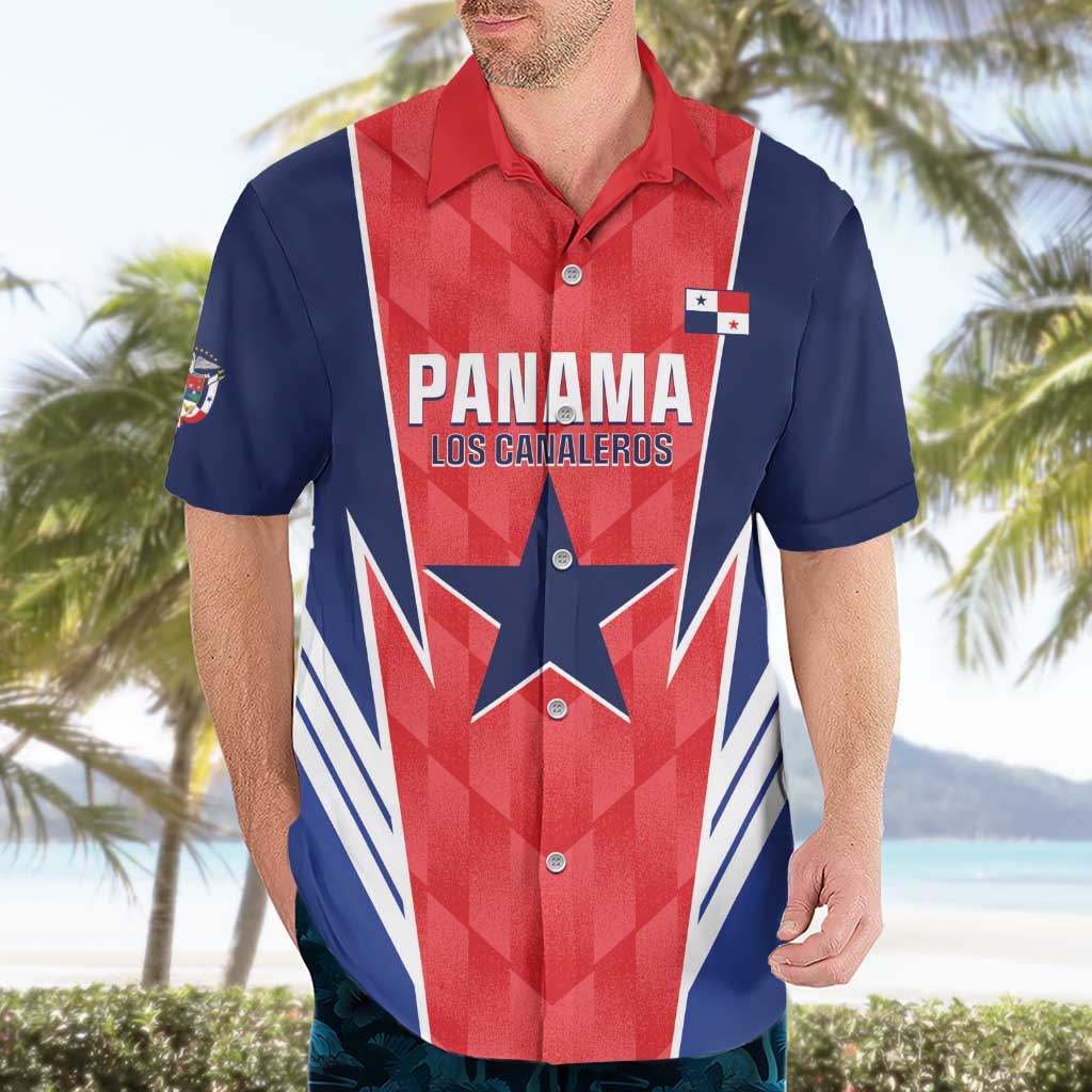 Custom Panama Football Hawaiian Shirt 2025 Vamos Los Canaleros