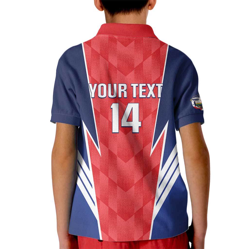 Custom Panama Football Kid Polo Shirt 2025 Vamos Los Canaleros