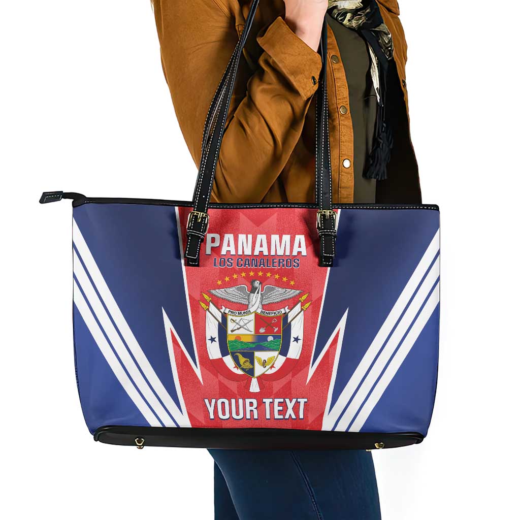 Custom Panama Football Leather Tote Bag 2025 Vamos Los Canaleros