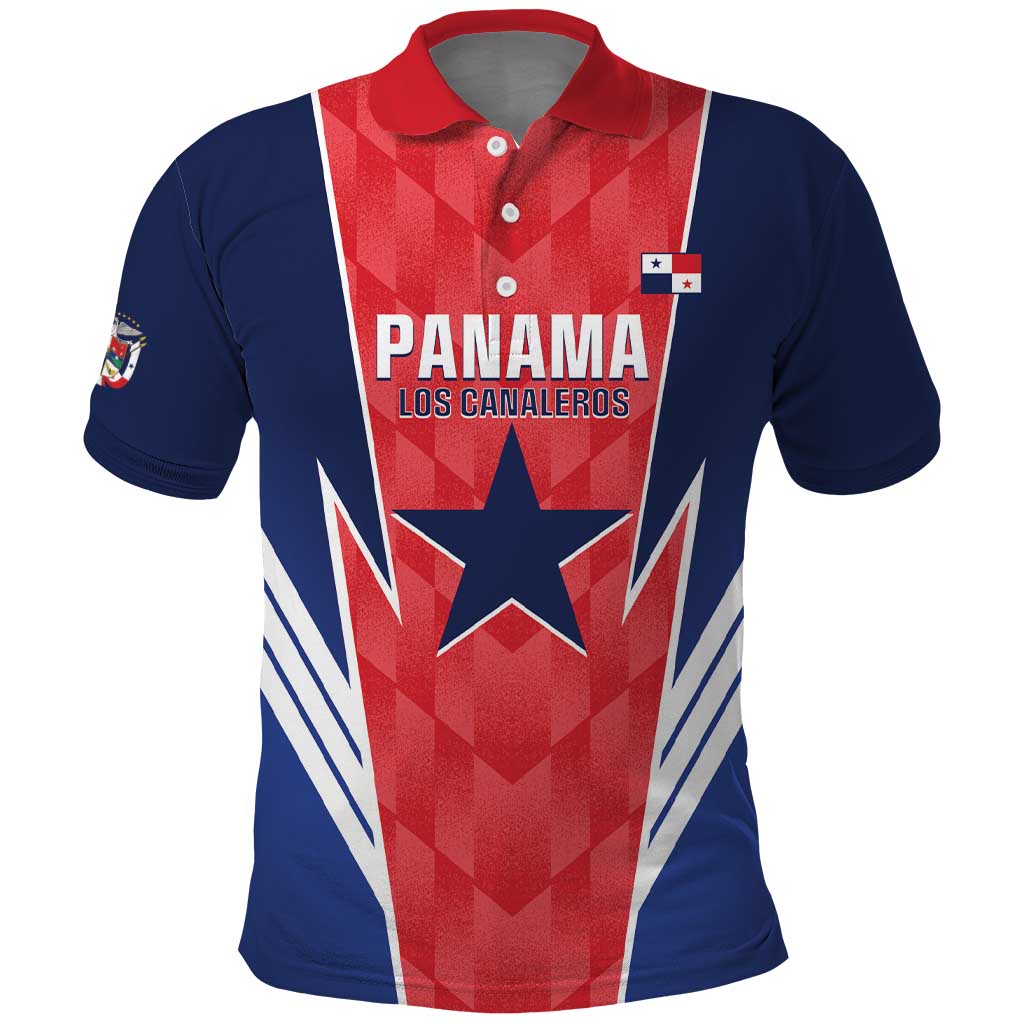 Custom Panama Football Polo Shirt 2025 Vamos Los Canaleros