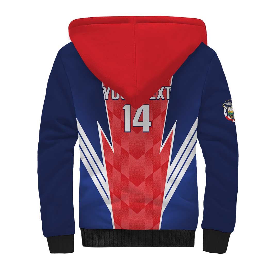 Custom Panama Football Sherpa Hoodie 2025 Vamos Los Canaleros