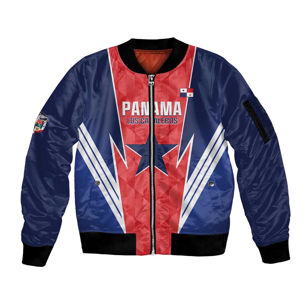 Custom Panama Football Sleeve Zip Bomber Jacket 2025 Vamos Los Canaleros