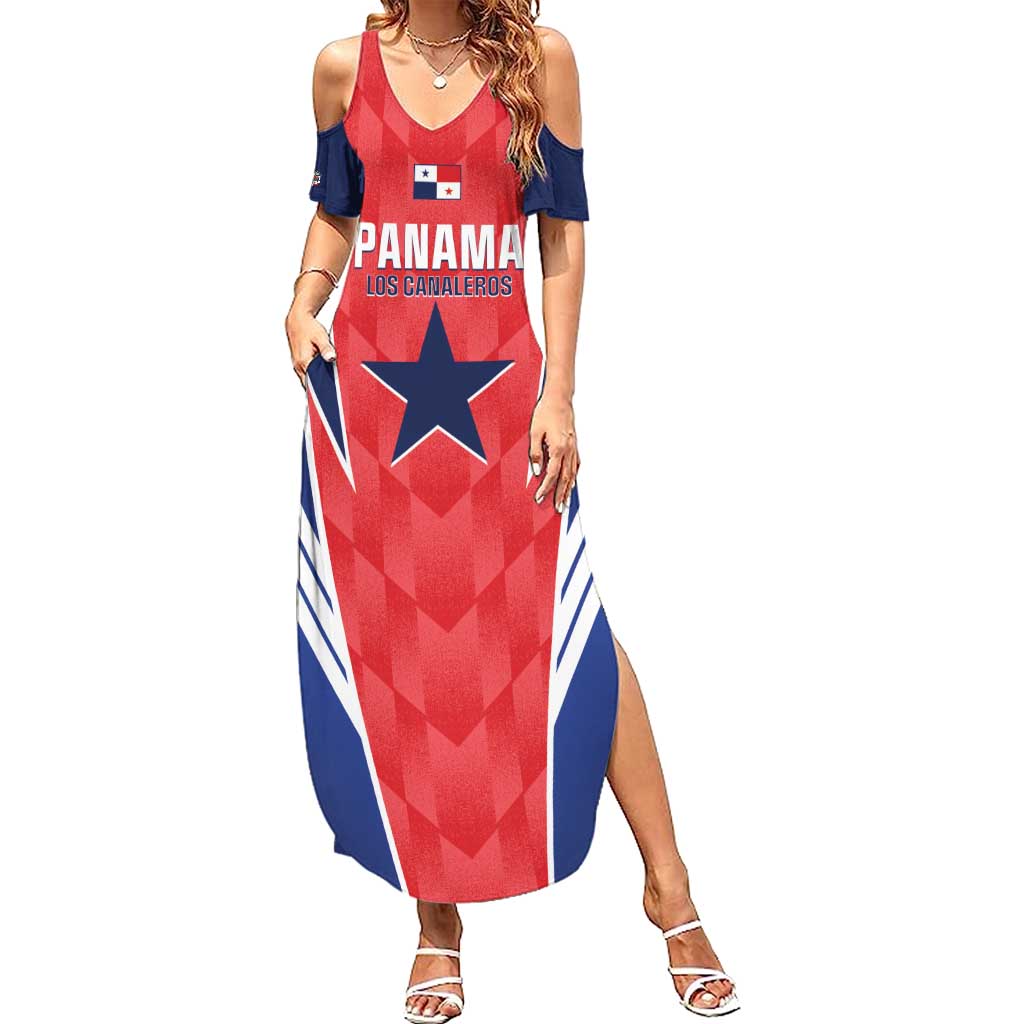 Custom Panama Football Summer Maxi Dress 2025 Vamos Los Canaleros