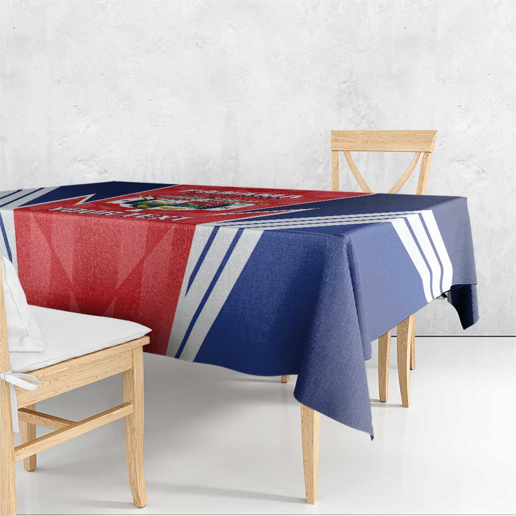 Custom Panama Football Tablecloth 2025 Vamos Los Canaleros
