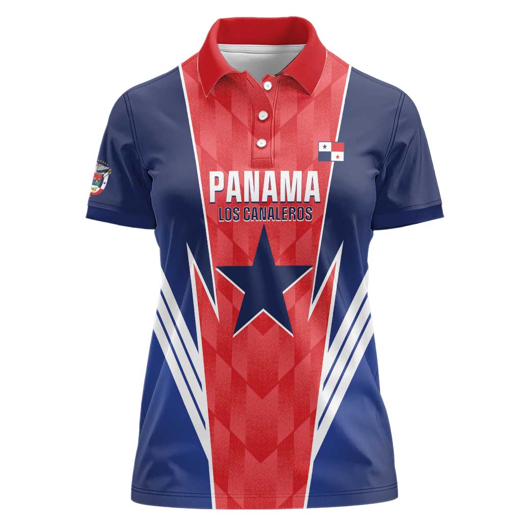 Custom Panama Football Women Polo Shirt 2025 Vamos Los Canaleros