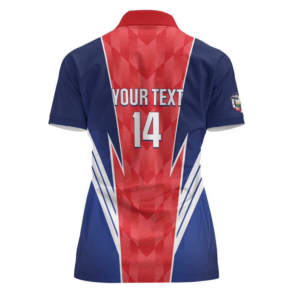 Custom Panama Football Women Polo Shirt 2025 Vamos Los Canaleros