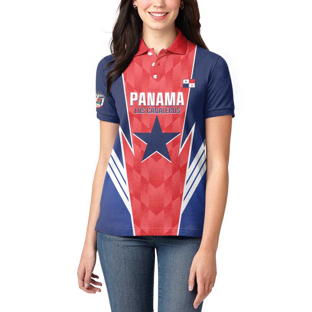 Custom Panama Football Women Polo Shirt 2025 Vamos Los Canaleros