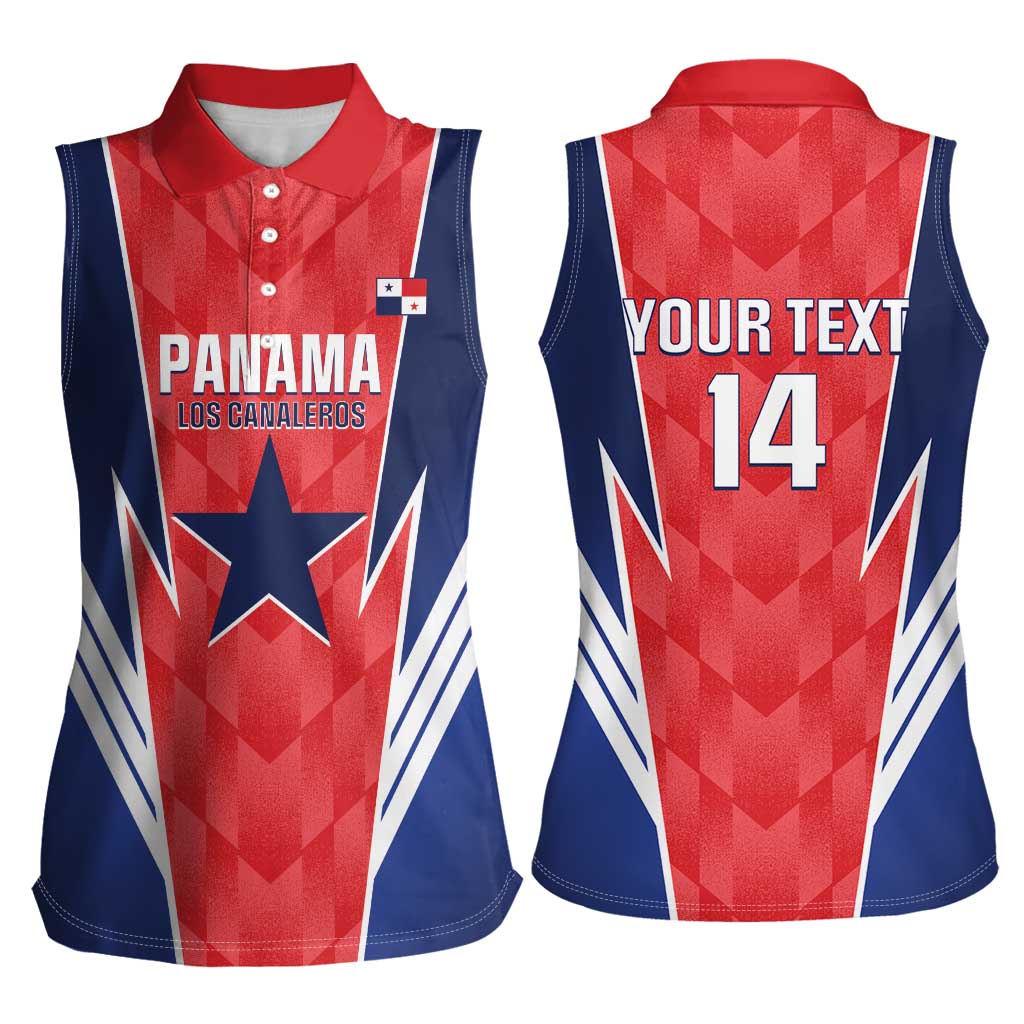 Custom Panama Football Women Sleeveless Polo Shirt 2025 Vamos Los Canaleros