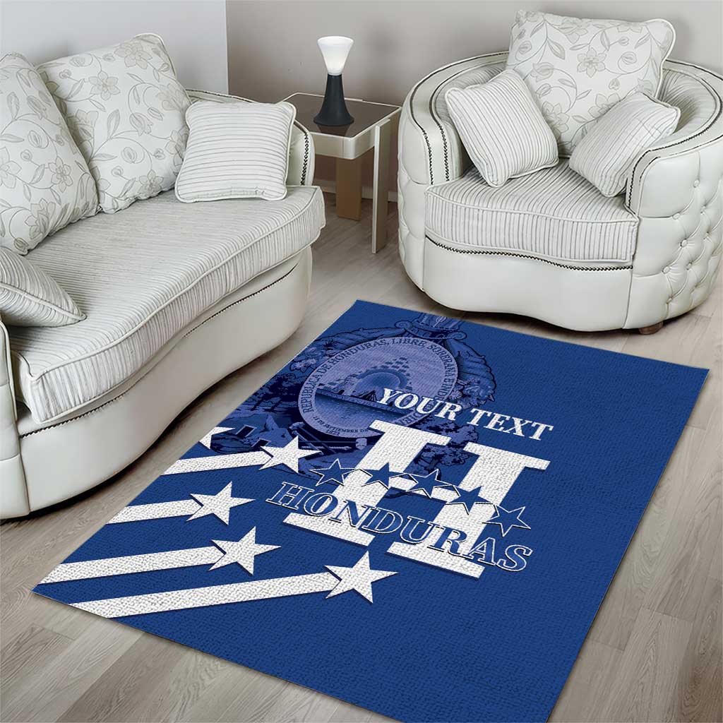 Custom Honduras Football Area Rug 2025 Vamos Los Catrachos