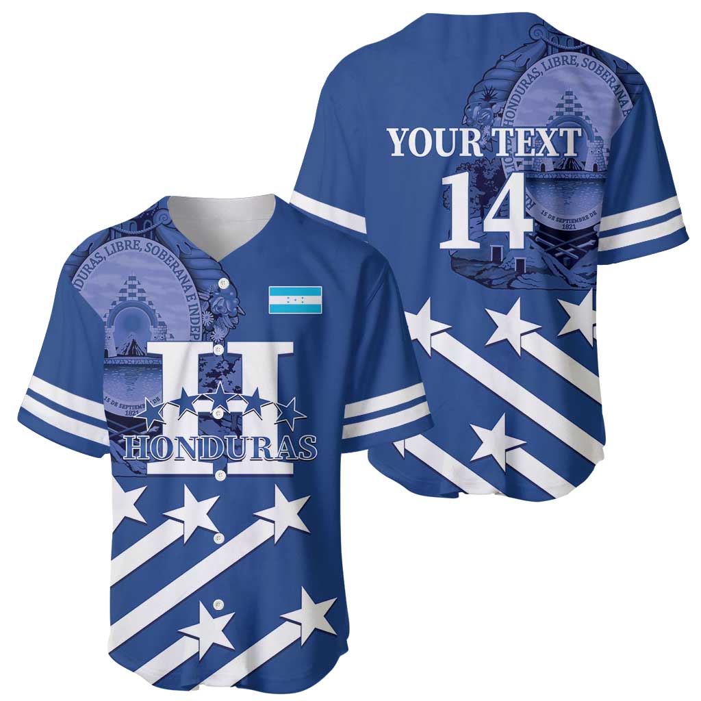 Custom Honduras Football Baseball Jersey 2025 Vamos Los Catrachos