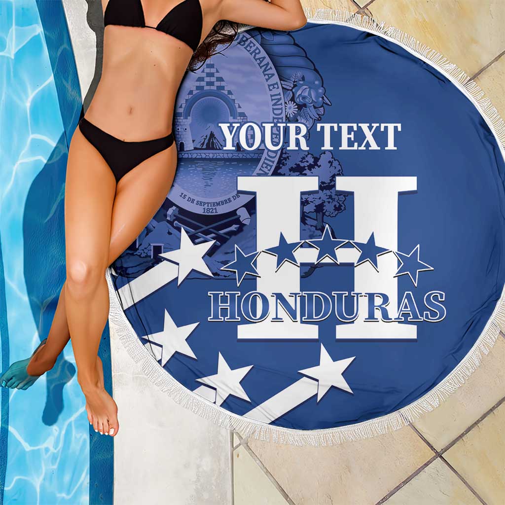 Custom Honduras Football Beach Blanket 2025 Vamos Los Catrachos