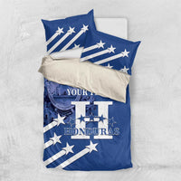Custom Honduras Football Bedding Set 2025 Vamos Los Catrachos