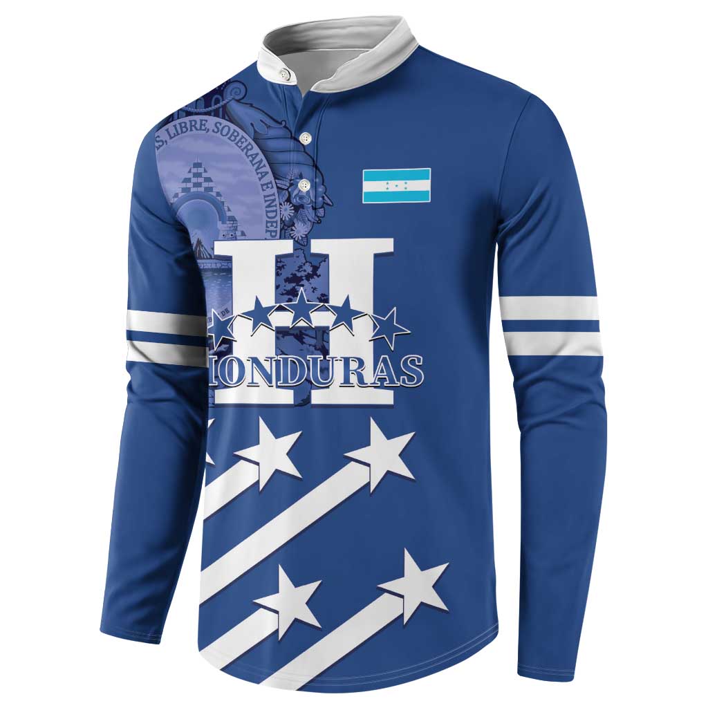 Custom Honduras Football Button Sweatshirt 2025 Vamos Los Catrachos