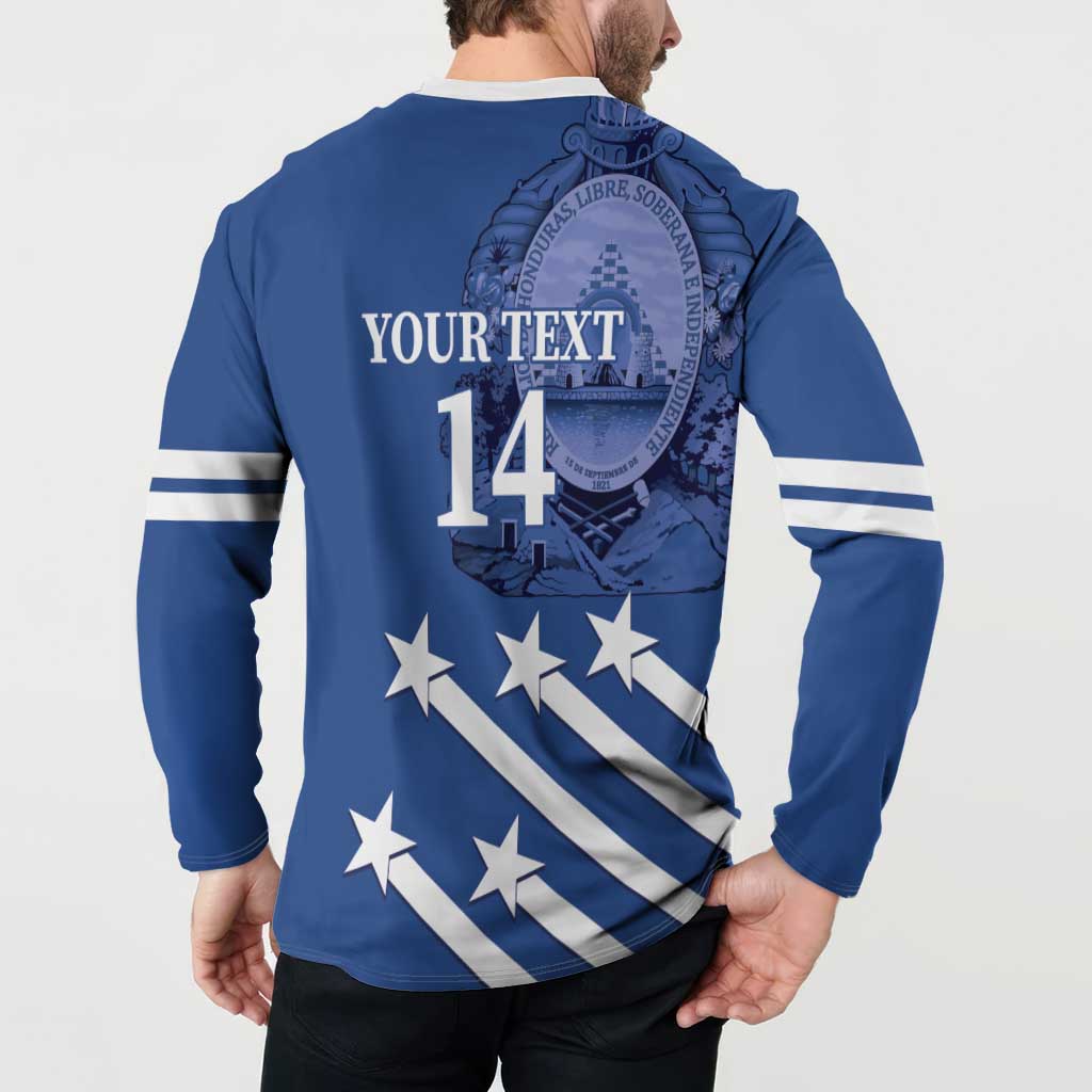 Custom Honduras Football Button Sweatshirt 2025 Vamos Los Catrachos
