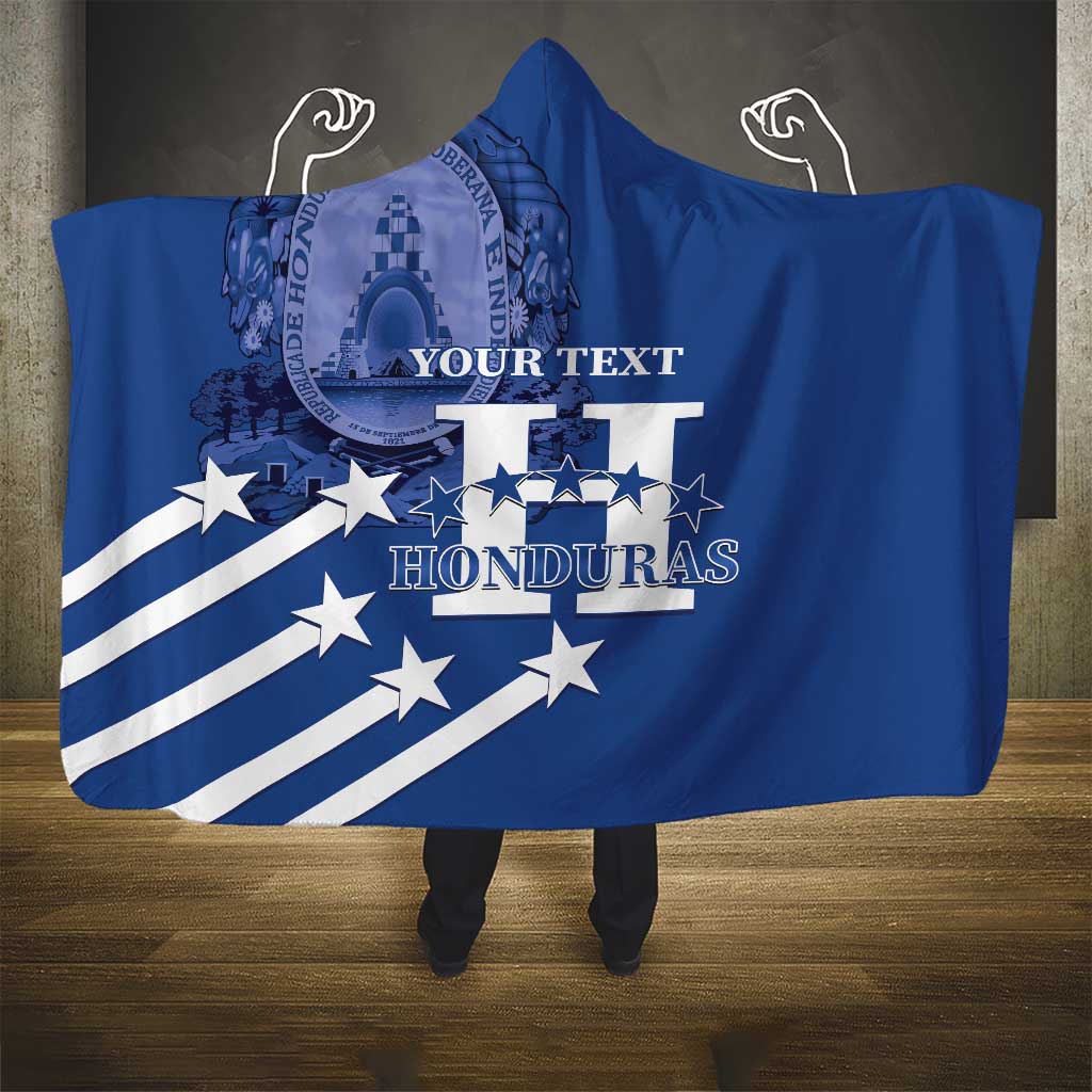 Custom Honduras Football Hooded Blanket 2025 Vamos Los Catrachos