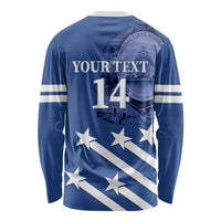 Custom Honduras Football Long Sleeve Shirt 2025 Vamos Los Catrachos