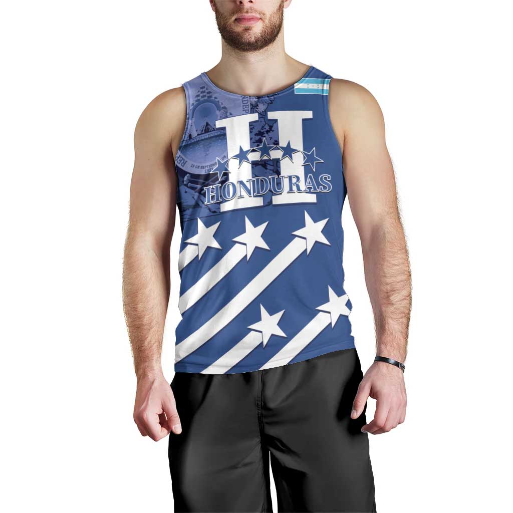 Custom Honduras Football Men Tank Top 2025 Vamos Los Catrachos