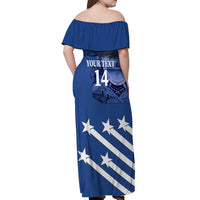 Custom Honduras Football Off Shoulder Maxi Dress 2025 Vamos Los Catrachos