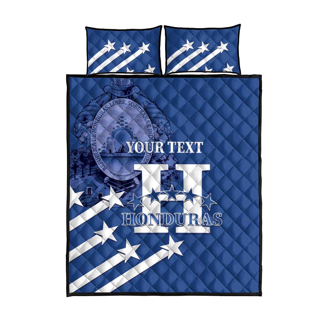 Custom Honduras Football Quilt Bed Set 2025 Vamos Los Catrachos