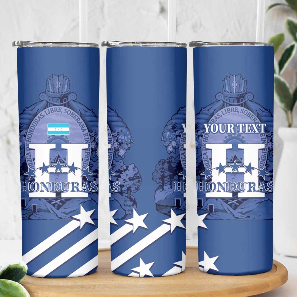 Custom Honduras Football Skinny Tumbler 2025 Vamos Los Catrachos