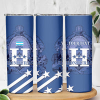 Custom Honduras Football Skinny Tumbler 2025 Vamos Los Catrachos
