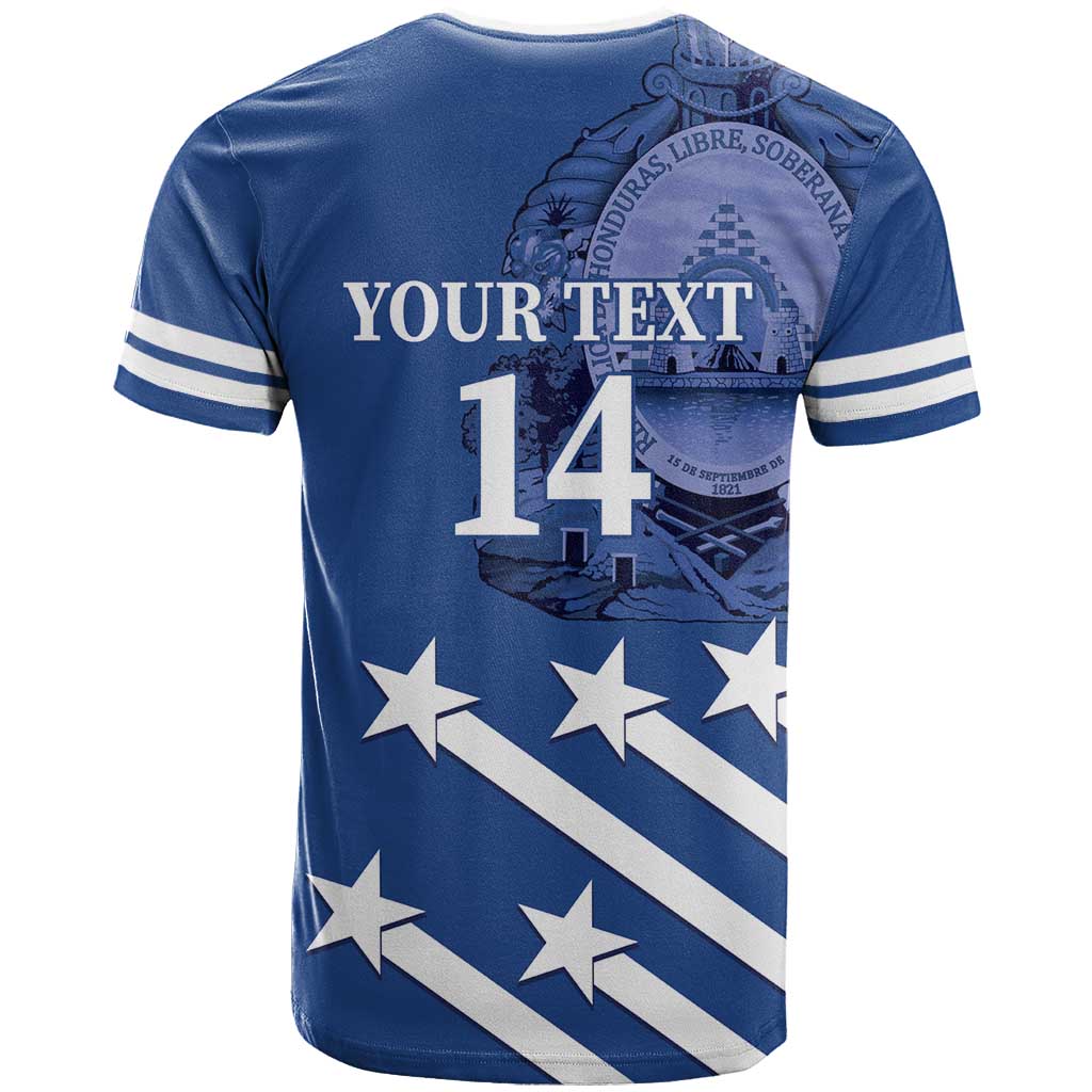 Custom Honduras Football T Shirt 2025 Vamos Los Catrachos