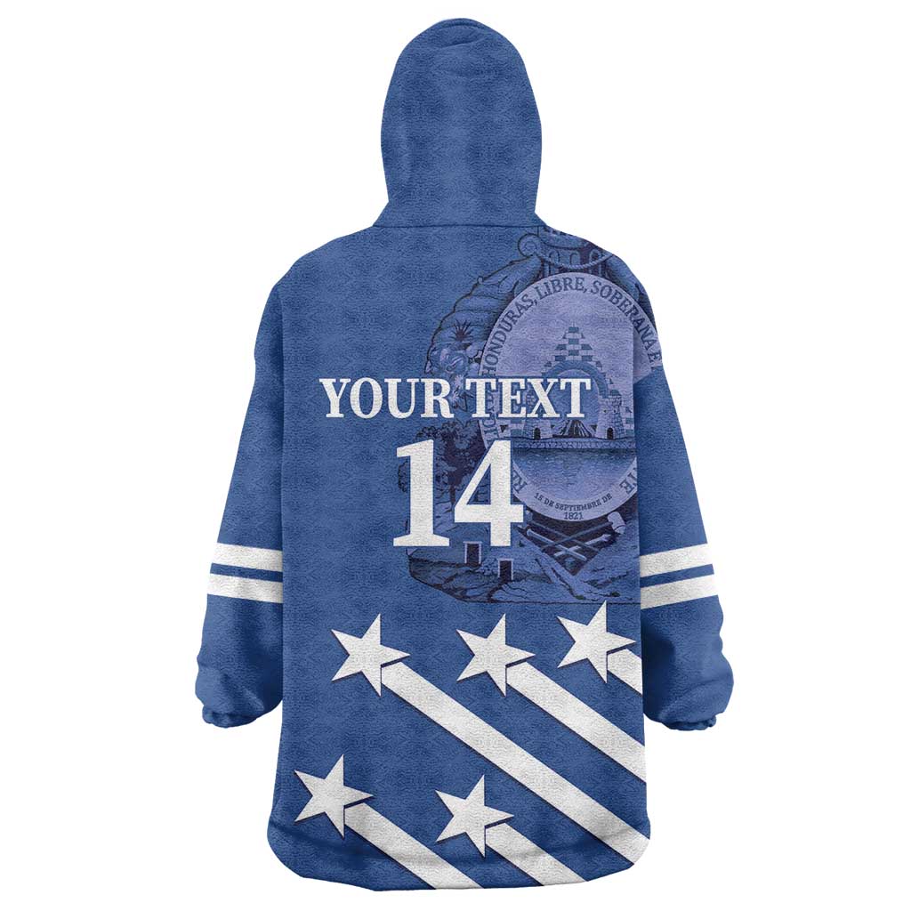 Custom Honduras Football Wearable Blanket Hoodie 2025 Vamos Los Catrachos