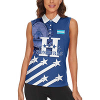 Custom Honduras Football Women Sleeveless Polo Shirt 2025 Vamos Los Catrachos