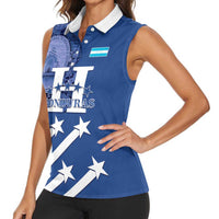 Custom Honduras Football Women Sleeveless Polo Shirt 2025 Vamos Los Catrachos