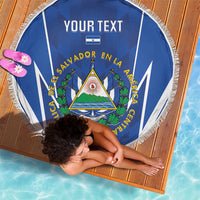Custom El Salvador Football Beach Blanket 2025 Vamos La Selecta