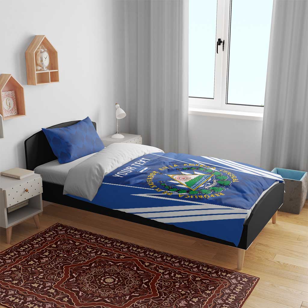 Custom El Salvador Football Bedding Set 2025 Vamos La Selecta