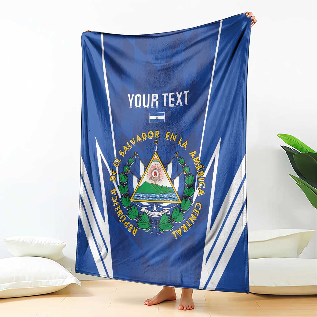 Custom El Salvador Football Blanket 2025 Vamos La Selecta