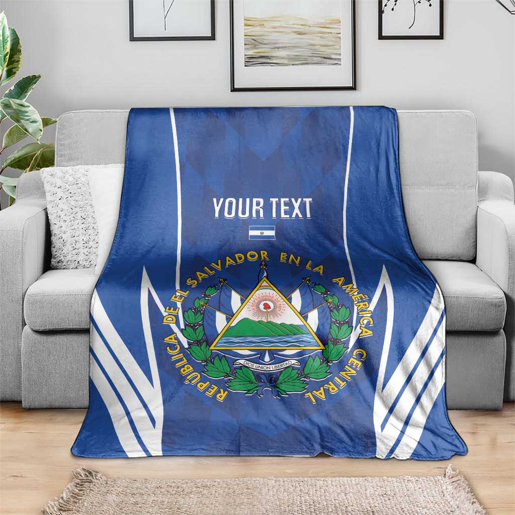 Custom El Salvador Football Blanket 2025 Vamos La Selecta