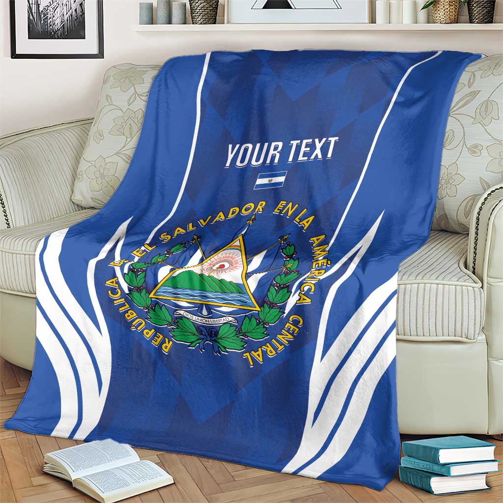 Custom El Salvador Football Blanket 2025 Vamos La Selecta
