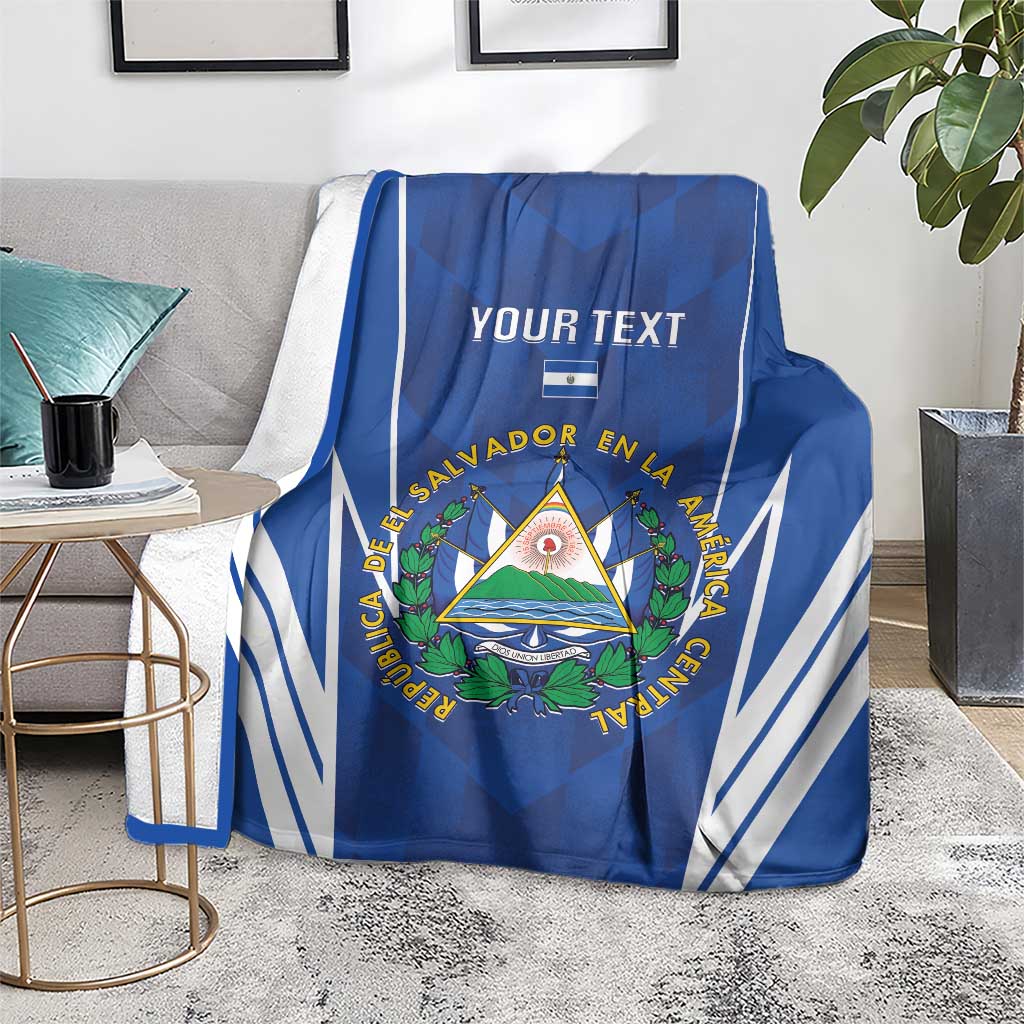 Custom El Salvador Football Blanket 2025 Vamos La Selecta