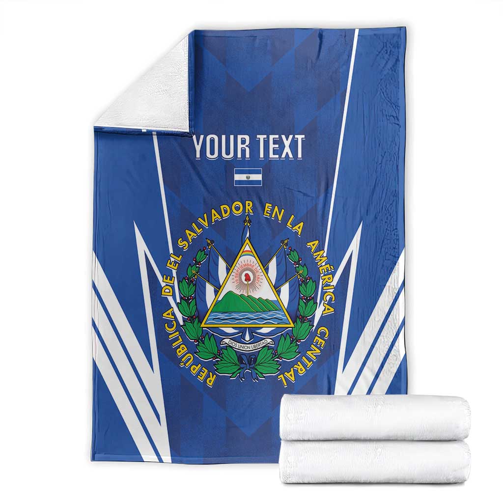Custom El Salvador Football Blanket 2025 Vamos La Selecta