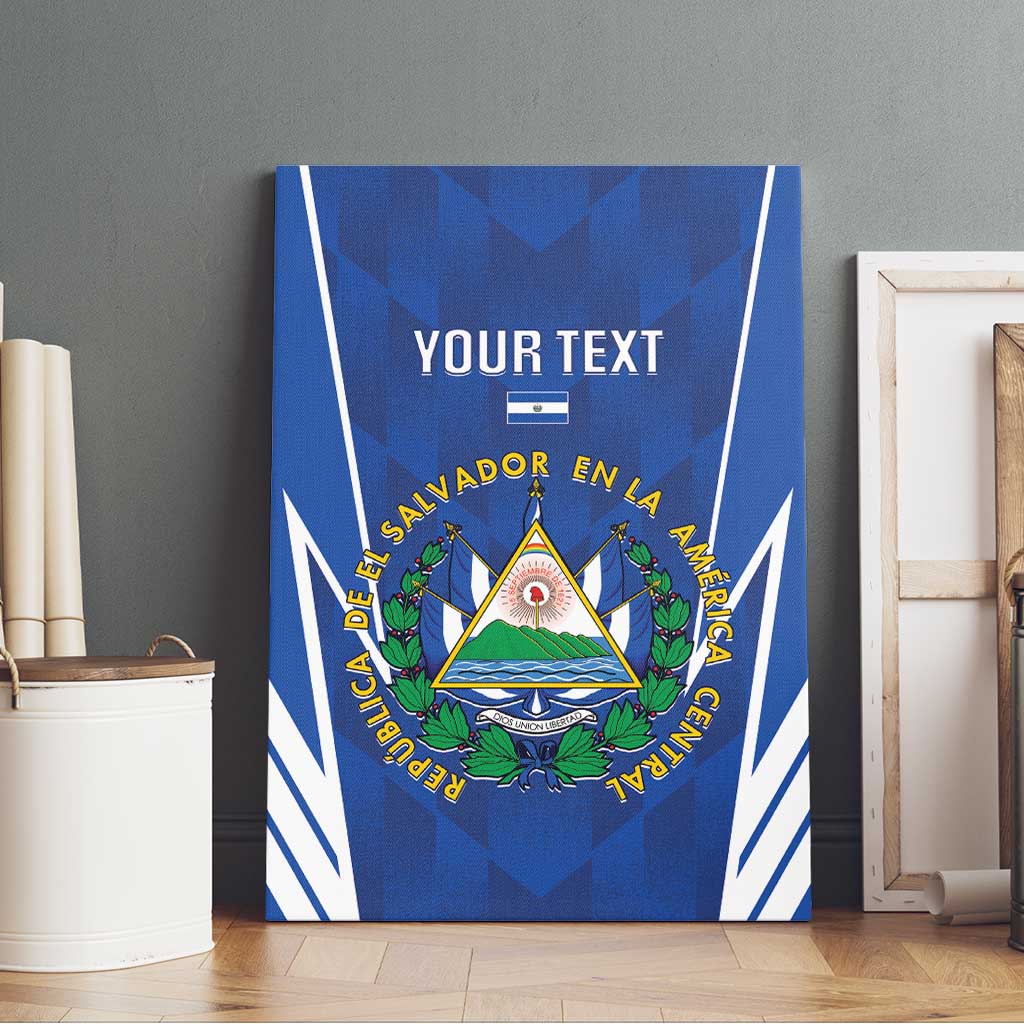 Custom El Salvador Football Canvas Wall Art 2025 Vamos La Selecta