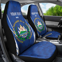 Custom El Salvador Football Car Seat Cover 2025 Vamos La Selecta