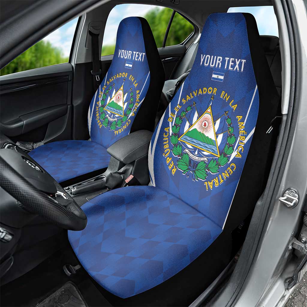 Custom El Salvador Football Car Seat Cover 2025 Vamos La Selecta
