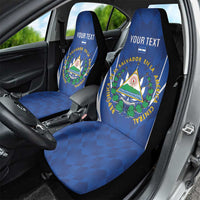 Custom El Salvador Football Car Seat Cover 2025 Vamos La Selecta