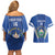 Custom El Salvador Football Couples Matching Off Shoulder Short Dress and Hawaiian Shirt 2025 Vamos La Selecta