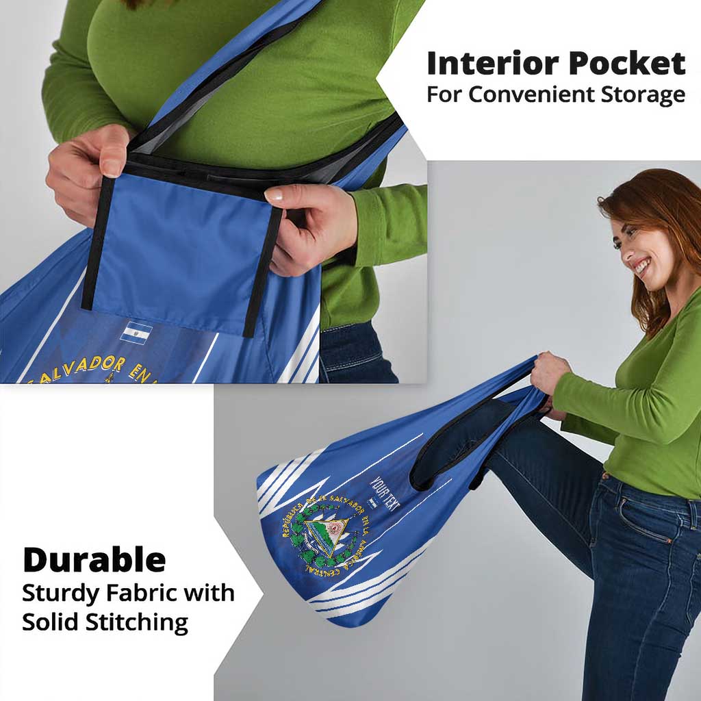 Custom El Salvador Football Grocery Bag 2025 Vamos La Selecta