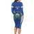 Custom El Salvador Football Long Sleeve Bodycon Dress 2025 Vamos La Selecta