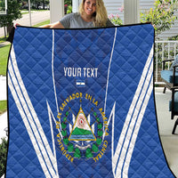 Custom El Salvador Football Quilt 2025 Vamos La Selecta