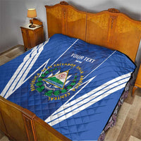 Custom El Salvador Football Quilt 2025 Vamos La Selecta