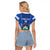 Custom El Salvador Football Raglan Cropped T Shirt 2025 Vamos La Selecta