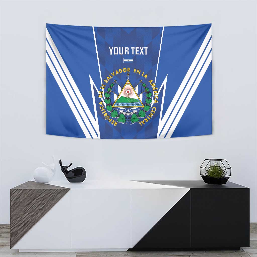 Custom El Salvador Football Tapestry 2025 Vamos La Selecta