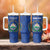 Custom El Salvador Football Tumbler With Handle 2025 Vamos La Selecta