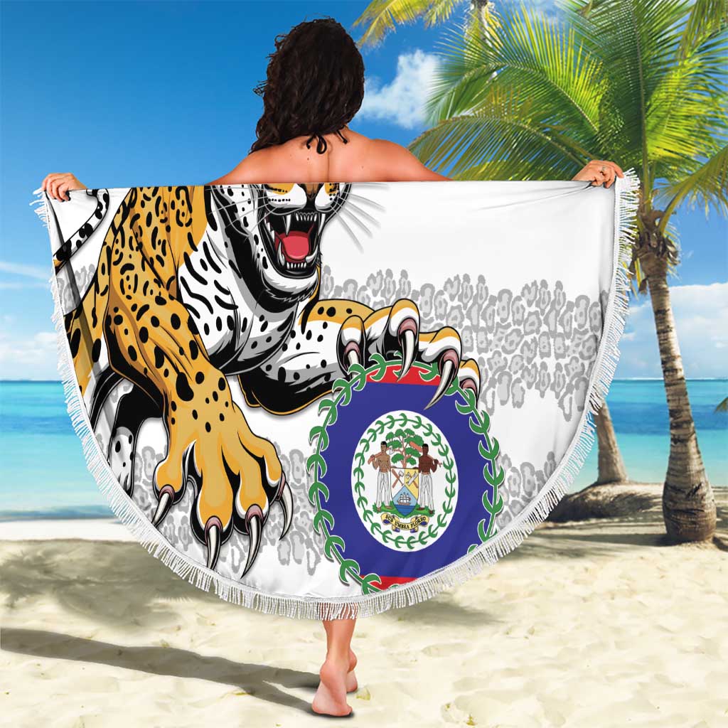 Custom Belize Football Beach Blanket 2025 Go Jaguars