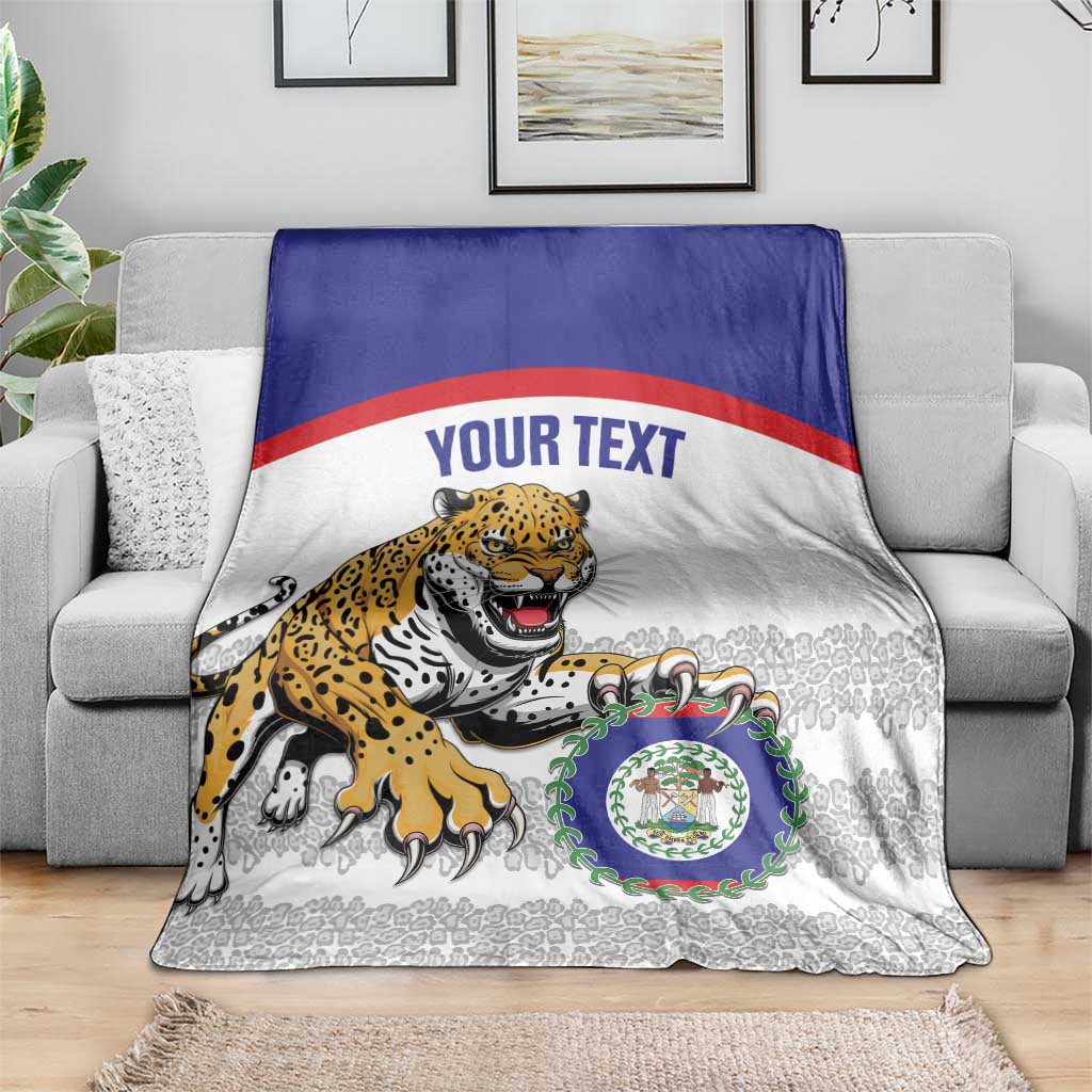 Custom Belize Football Blanket 2025 Go Jaguars